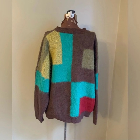 Cider Colorful Block Pattern Cardigan - Picture 5 of 8